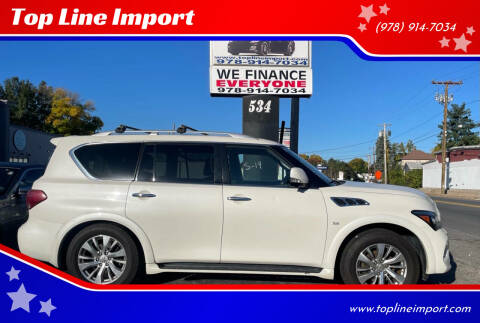 2017 Infiniti QX80 for sale at Top Line Import in Haverhill MA