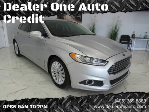 2015 Ford Fusion Hybrid for sale at Dealer One Auto Credit in Oklahoma City OK