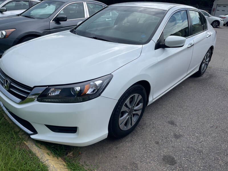 2015 Honda Accord for sale at Pinnacle Acceptance Corp. in Franklinton NC