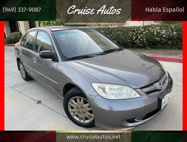 2005 Honda Civic for sale at Cruise Autos in Corona CA