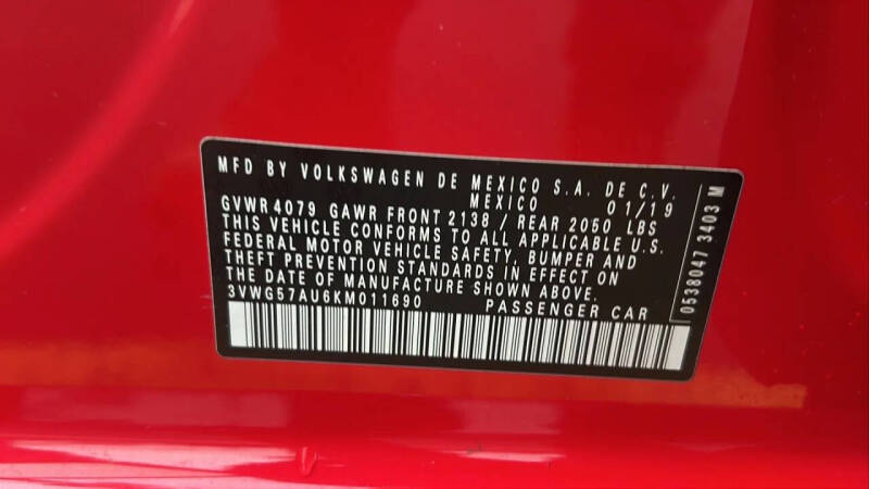 2019 Volkswagen Golf