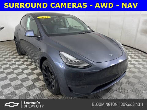 2021 Tesla Model Y for sale at Leman's Chevy City in Bloomington IL