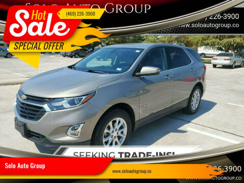 2018 Chevrolet Equinox for sale at Solo Auto Group in Mckinney TX