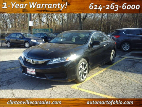 2016 Honda Accord for sale at Clintonville Car Sales - AutoMart of Ohio in Columbus OH