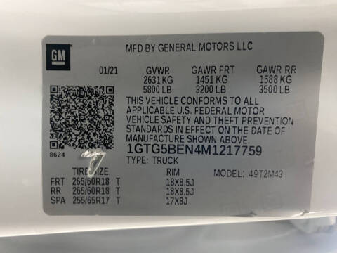 2021 GMC Canyon Elevation Standard