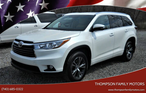 2016 Toyota Highlander for sale at THOMPSON FAMILY MOTORS in Senecaville OH