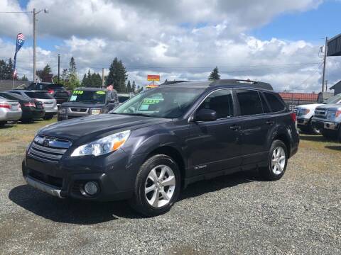 2013 Subaru Outback for sale at A & V AUTO SALES LLC in Marysville WA