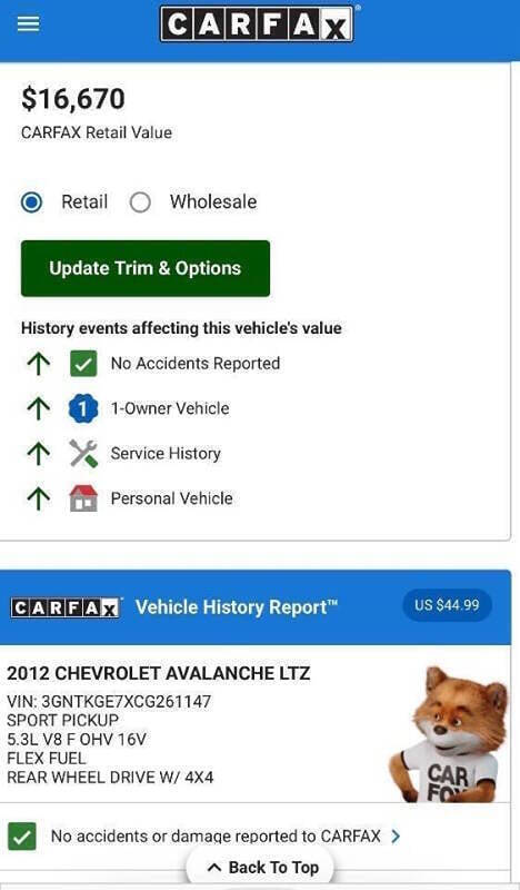 2012 Chevrolet Avalanche LTZ