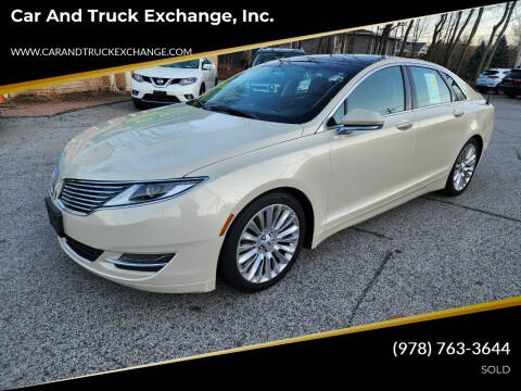 2014 Lincoln MKZ for sale at Car and Truck Exchange, Inc. in Rowley MA