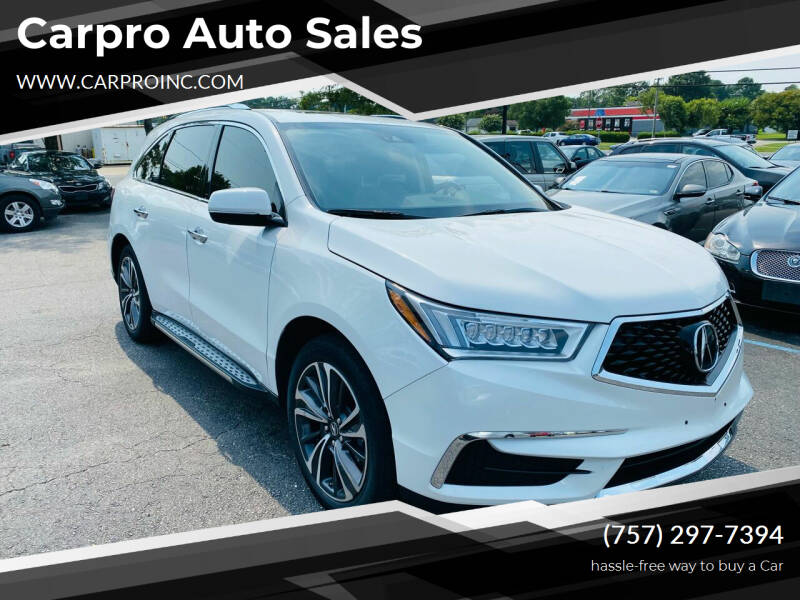 2020 Acura MDX for sale at Carpro Auto Sales in Chesapeake VA