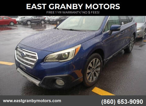 2015 Subaru Outback for sale at EAST GRANBY MOTORS in East Granby CT