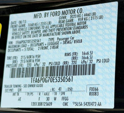 2014 Ford Fusion S