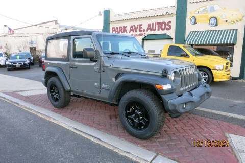 2018 Jeep Wrangler for sale at PARK AVENUE AUTOS in Collingswood NJ