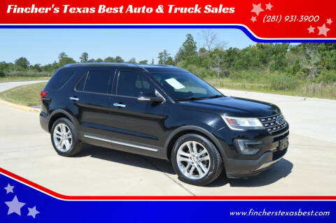 2016 Ford Explorer for sale at Fincher's Texas Best Auto & Truck Sales in Tomball TX