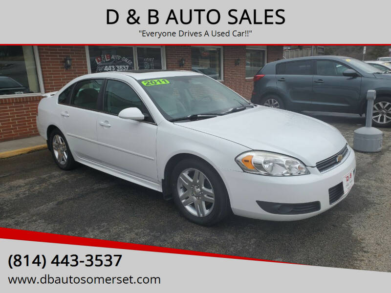 2011 Chevrolet Impala for sale at D & B AUTO SALES in Somerset PA