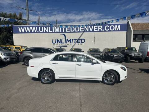 2012 Chevrolet Malibu for sale at Unlimited Auto Sales in Denver CO