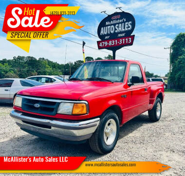 1996 Ford Ranger for sale at McAllister's Auto Sales LLC in Van Buren AR