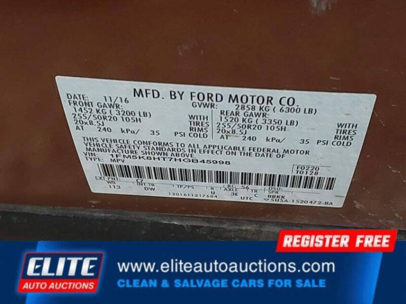 2017 Ford Explorer Platinum