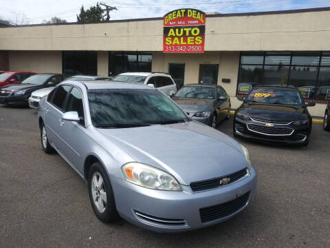 2006 Chevrolet Impala for sale at GREAT DEAL AUTO SALES in Center Line MI