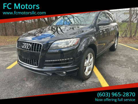 2015 Audi Q7 for sale at FC Motors in Manchester NH