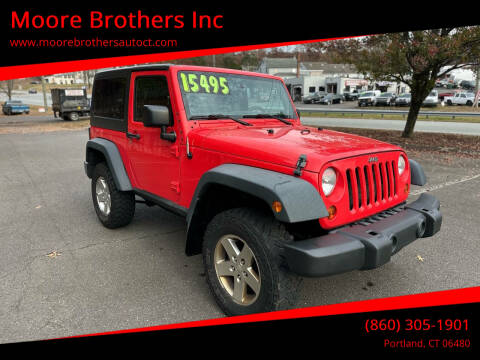 2013 Jeep Wrangler for sale at Moore Brothers Inc in Portland CT