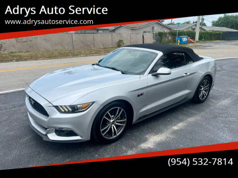 2016 Ford Mustang for sale at Adrys Auto Service in Pompano Beach FL