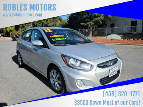 2012 Hyundai Accent for sale at ROBLES MOTORS in San Jose CA