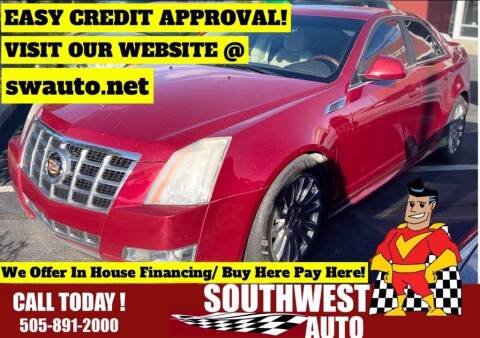 2012 Cadillac CTS for sale at SOUTHWEST AUTO in Albuquerque NM