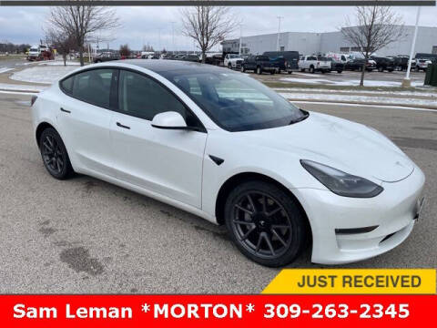 2021 Tesla Model 3 for sale at Sam Leman CDJRF Morton in Morton IL