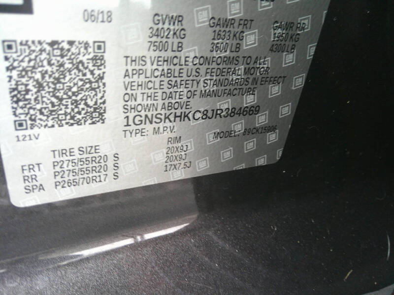 2018 Chevrolet Suburban LT