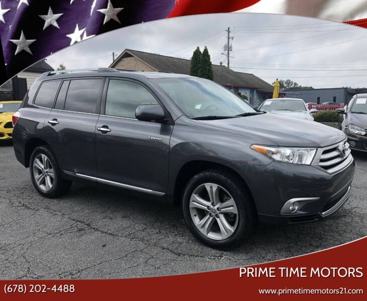 2012 Toyota Highlander for sale at Prime Time Motors in Marietta GA