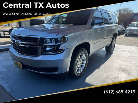 2016 Chevrolet Tahoe for sale at Central TX Autos in Lockhart TX