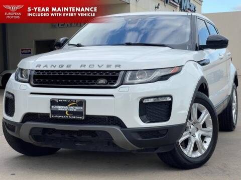 2017 Land Rover Range Rover Evoque for sale at European Motors Inc in Plano TX