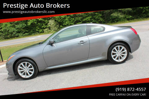 2011 Infiniti G37 Coupe for sale at Prestige Auto Brokers in Raleigh NC