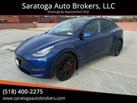 2020 Tesla Model Y for sale at Saratoga Auto Brokers, LLC in Wilton NY