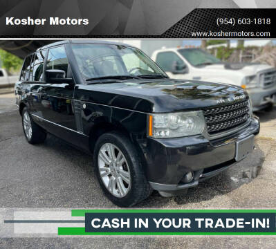 2011 Land Rover Range Rover for sale at Kosher Motors in Hollywood FL