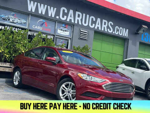 2018 Ford Fusion for sale at CARUCARS LLC in Miami FL