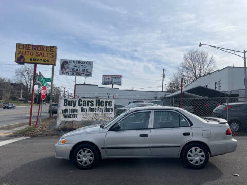 2002 Toyota Corolla for sale at Cherokee Auto Sales in Knoxville TN