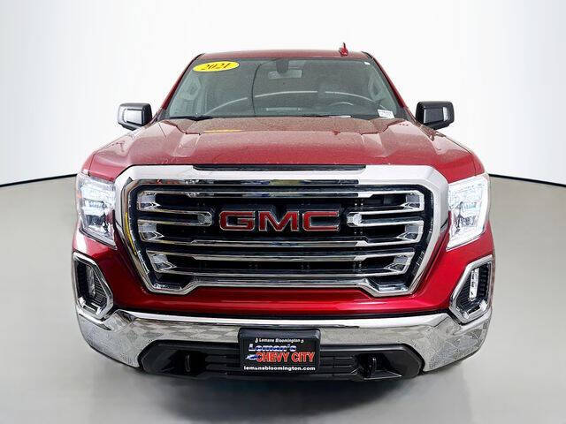 Used 2021 GMC Sierra 1500 SLT with VIN 3GTU9DED8MG293321 for sale in Bloomington, IL