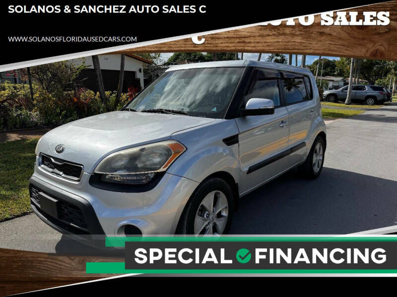 2013 Kia Soul for sale at SOLANOS & SANCHEZ AUTO SALES C in Hollywood FL