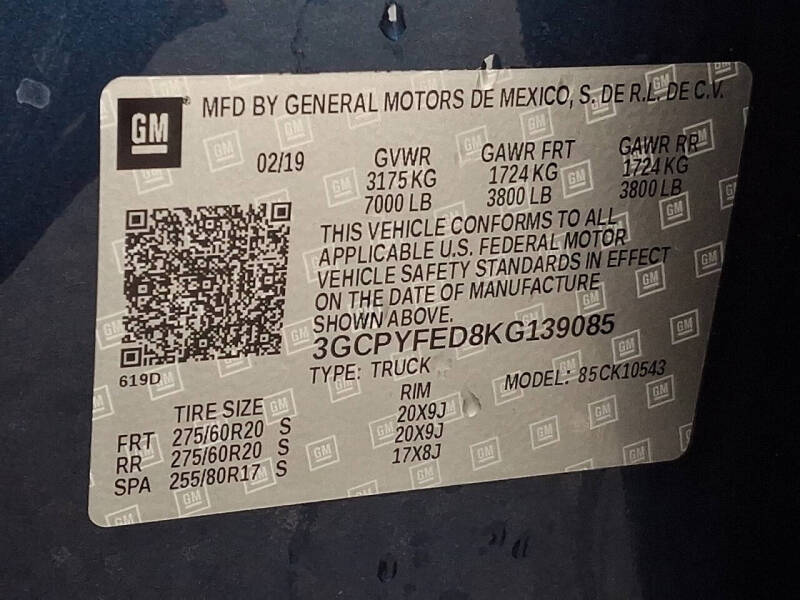 2019 Chevrolet Silverado 1500