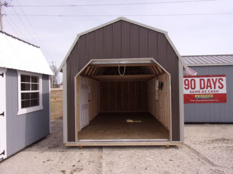  10 x 20 vertical metal lofted garage for sale at Extra Sharp Autos in Montello WI