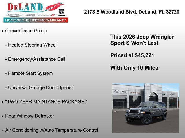 2026 Jeep Wrangler Sport S