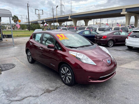 2017 Nissan LEAF for sale at Texas 1 Auto Finance in Kemah TX