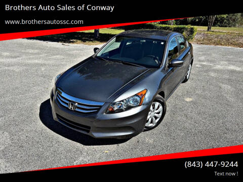 2012 Honda Accord for sale at Brothers Auto Sales of Conway in Conway SC