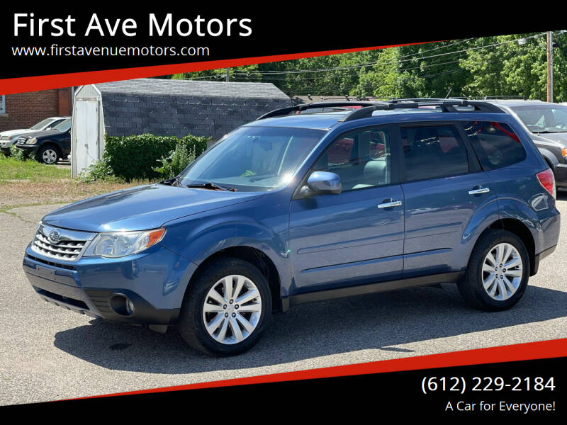 2011 Subaru Forester for sale at First Ave Motors in Shakopee MN