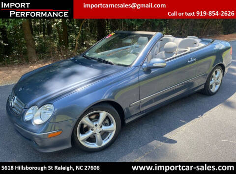 2005 Mercedes-Benz CLK for sale at Import Performance Sales in Raleigh NC