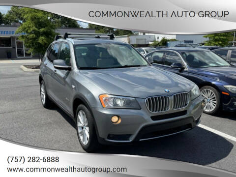 2013 BMW X3 for sale at Commonwealth Auto Group in Virginia Beach VA