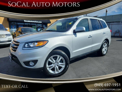 2012 Hyundai Santa Fe for sale at SoCal Auto Motors in Costa Mesa CA