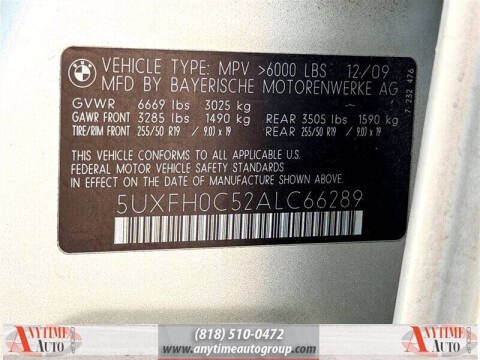 2010 BMW X6 ActiveHybrid